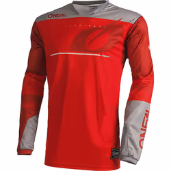 Oneal Haze Maillot de motocross, gris-rouge, taille 2XL pour Hommes