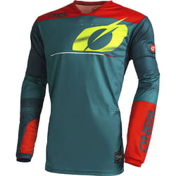 Oneal Haze Maillot de motocross, rouge-bleu, taille L pour Hommes