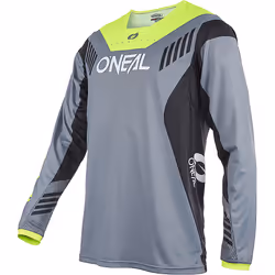 Oneal Element FR Hybrid V.22 Maillot de vélo, gris-jaune, taille M pour Hommes