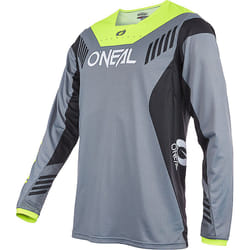 Oneal Element FR Hybrid V.22 Maillot de vélo, gris-jaune, taille M pour Hommes