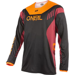 Oneal Element FR Hybrid V.22 Maillot de vélo, noir-orange, taille S pour Hommes