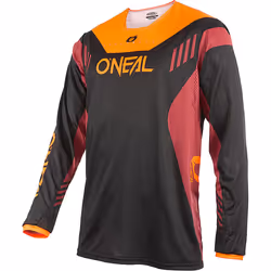 Oneal Element FR Hybrid V.22 Maillot de vélo, noir-orange, taille S pour Hommes