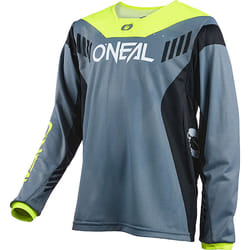 Oneal Element FR Hybrid V.22 Maillot de vélo pour les jeunes, gris-jaune, taille XL