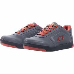 Oneal Pinned Flat Pedal V.22 chaussures, gris-rouge, taille 38 pour Hommes