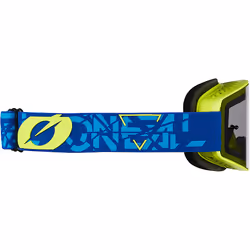 Oneal B-20 Strain V.22 Lunettes de motocross, bleu-jaune pour Hommes