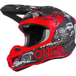 Oneal 5Series HR V.22 Casque de motocross, noir-rouge, taille XL pour Hommes