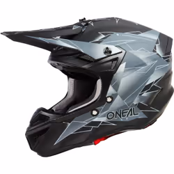 Oneal 5Series Polyacrylite Surge Casque de motocross, noir-gris, taille 2XL pour Hommes