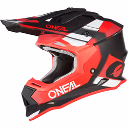 Oneal 2Series Spyde V23 Casque de motocross, noir-blanc-rouge, taille L pour Hommes