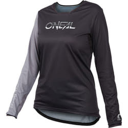 Oneal Element FR Hybrid Maillot de vélo pour dames, noir-gris, taille L pour Femmes