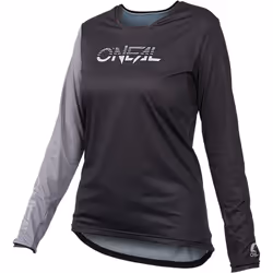 Oneal Element FR Hybrid Maillot de vélo pour dames, noir-gris, taille XL pour Femmes