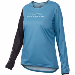 Oneal Element FR Hybrid Maillot de vélo pour dames, noir-bleu, taille XL pour Femmes