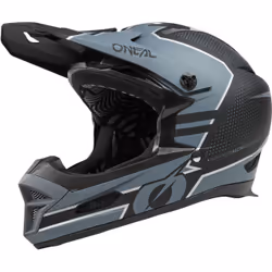 Oneal Fury Stage Casque de descente, noir-gris, taille XL pour Hommes