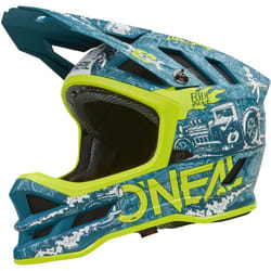 Oneal Blade Polyacrylite HR Casque de descente, vert-jaune, taille L pour Hommes
