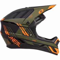 Oneal Backflip Strike V.23 Casque de descente, noir-vert-orange, taille XL pour Hommes