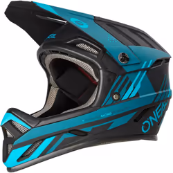 Oneal Backflip Strike V.23 Casque de descente, noir-bleu, taille XL pour Hommes