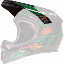 Oneal Backflip Viper Casque Peak, noir-vert pour Hommes