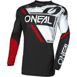 Oneal Element Shocker Maillot de motocross, noir-blanc, taille S pour Hommes