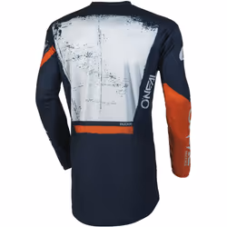 Oneal Element Shocker Maillot de motocross, bleu-orange, taille S pour Hommes