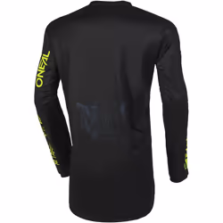 Oneal Element Attack Maillot de motocross, noir-jaune, taille L pour Hommes