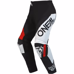Oneal Element Shocker Pantalon de motocross, noir-rouge, taille 30 pour Hommes