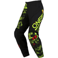 Oneal Element Attack Pantalon de motocross, noir-jaune, taille 38 pour Hommes