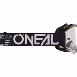 Oneal B-10 Attack Clear Lunettes de motocross, noir-blanc pour Hommes
