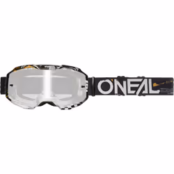 Oneal B-10 Attack Lunettes de motocross, noir-blanc pour Hommes