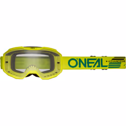 Oneal B-10 Solid Clear Lunettes de motocross, jaune pour Hommes