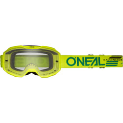 Oneal B-10 Solid Clear Lunettes de motocross, jaune pour Hommes