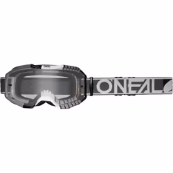 Oneal B-10 Duplex Clear Lunettes de motocross, noir-gris pour Hommes