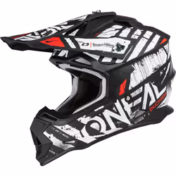 Oneal 2Series Glitch Casque de motocross, noir-blanc, taille S pour Hommes