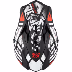 Oneal 2Series Glitch Casque de motocross, noir-blanc, taille M pour Hommes