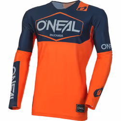 Oneal Mayhem Hexx Maillot de motocross, bleu-orange, taille XL pour Hommes
