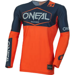 Oneal Mayhem Hexx Maillot de motocross, bleu-orange, taille XL pour Hommes