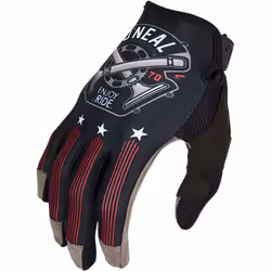 Oneal Mayhem Nanofront Piston Gants de motocross, noir-blanc-rouge, taille 2XL pour Hommes