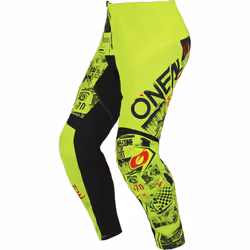 Oneal Element Attack Pantalon de motocross jeunesse, noir-jaune, taille M