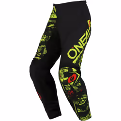 Oneal Element Attack Pantalon de motocross jeunesse, noir-jaune, taille XL