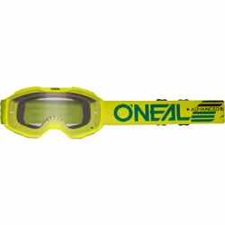 Oneal B-10 Solid Clear Lunettes de motocross pour enfants, jaune pour Des gamins