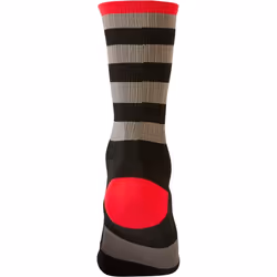 Oneal Performance Stripe Chaussettes de cyclisme, noir-gris-rouge, taille 43 - 46 pour Hommes