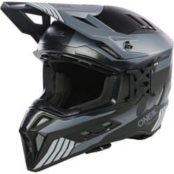 Oneal EX-SRS Hitch Casque de motocross, noir-gris, taille M pour Hommes