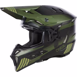 Oneal EX-SRS Hitch Casque de motocross, noir-vert, taille XS pour Hommes