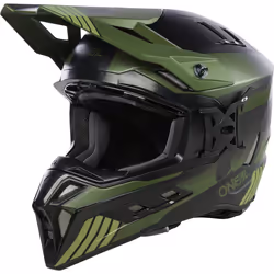 Oneal EX-SRS Hitch Casque de motocross, noir-vert, taille 2XL pour Hommes