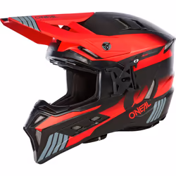Oneal EX-SRS Hitch Casque de motocross, noir-gris-rouge, taille 2XL pour Hommes