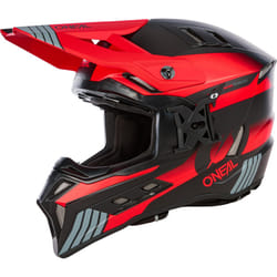 Oneal EX-SRS Hitch Casque de motocross, noir-gris-rouge, taille 2XL pour Hommes