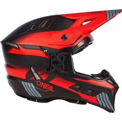 Oneal EX-SRS Hitch Casque de motocross, noir-gris-rouge, taille 2XL pour Hommes