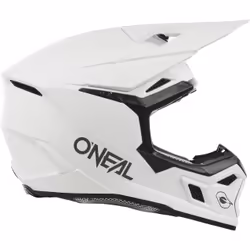 Oneal 3SRS Solid Casque de motocross, blanc, taille XL pour Hommes