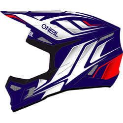 Oneal 3SRS Vertical Casque de motocross, blanc-rouge-bleu, taille S pour Hommes