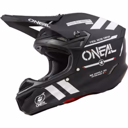 Oneal 5SRS Polyacrylite Warhawk Casque de motocross, noir-blanc, taille S pour Hommes