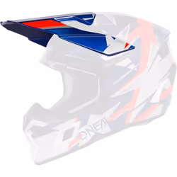 Oneal 3SRS Ride Casque Peak, blanc-turquoise-bleu pour Hommes
