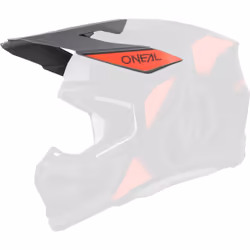 Oneal 3SRS Vision Casque Peak, noir-gris-rouge pour Hommes